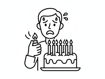 Spending 20 Minutes Lighting Candles