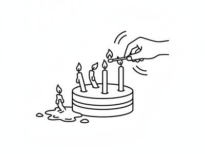 Watching Candles Melt Before You're Done Lighting