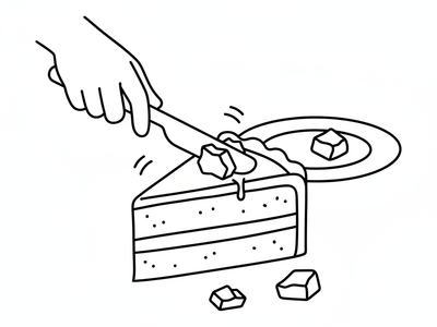 Scraping Hardened Wax Off Frosting And Plates