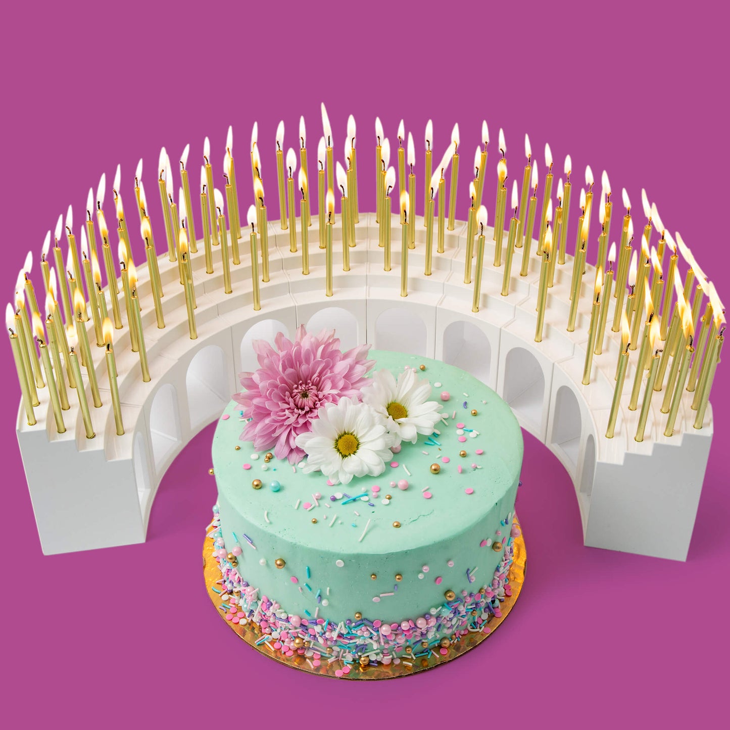 The Grandstand, Celebration Stadium Birthday Candle Holder 10 to 110 Candles