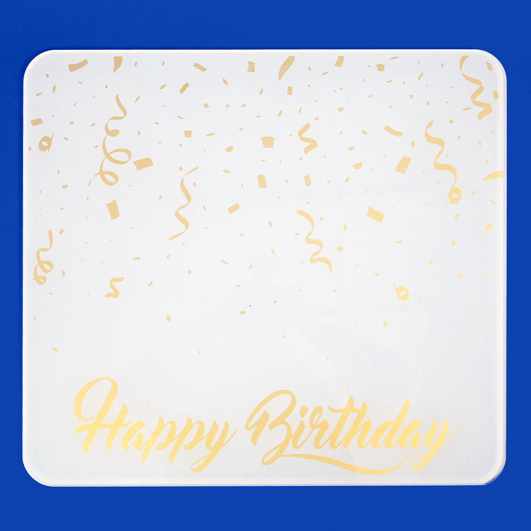 Grand Entrance Cake Tray, holds your birthday cake + Celebration Stadium Birthday Candle Holder