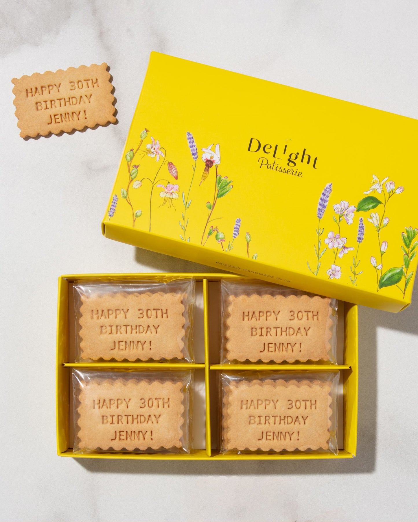 Custom Message On Birthday Gift Shortbread Cookies