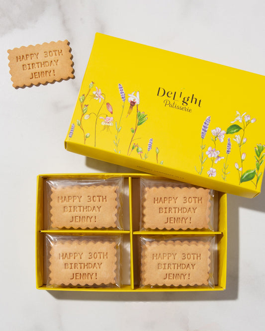 Custom Message On  Birthday Gift Shortbread Cookies