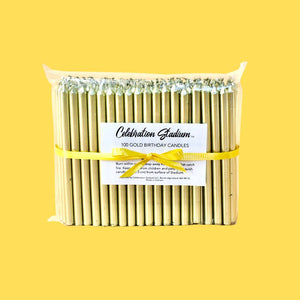 Elevate Your Celebration with Tall Gold Birthday Candles