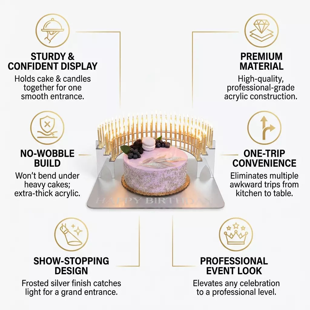 Gala Birthday Cake Grand Entrance Tray