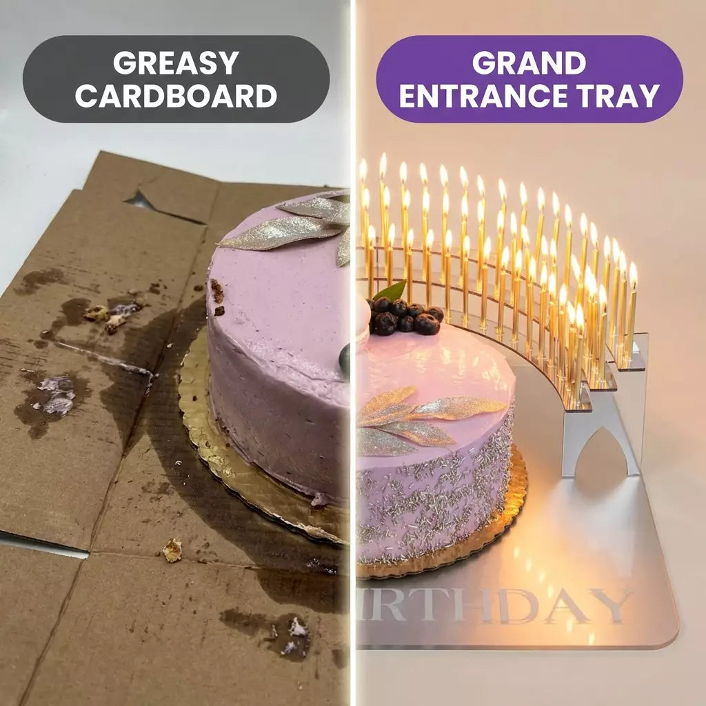 Gala Birthday Cake Grand Entrance Tray