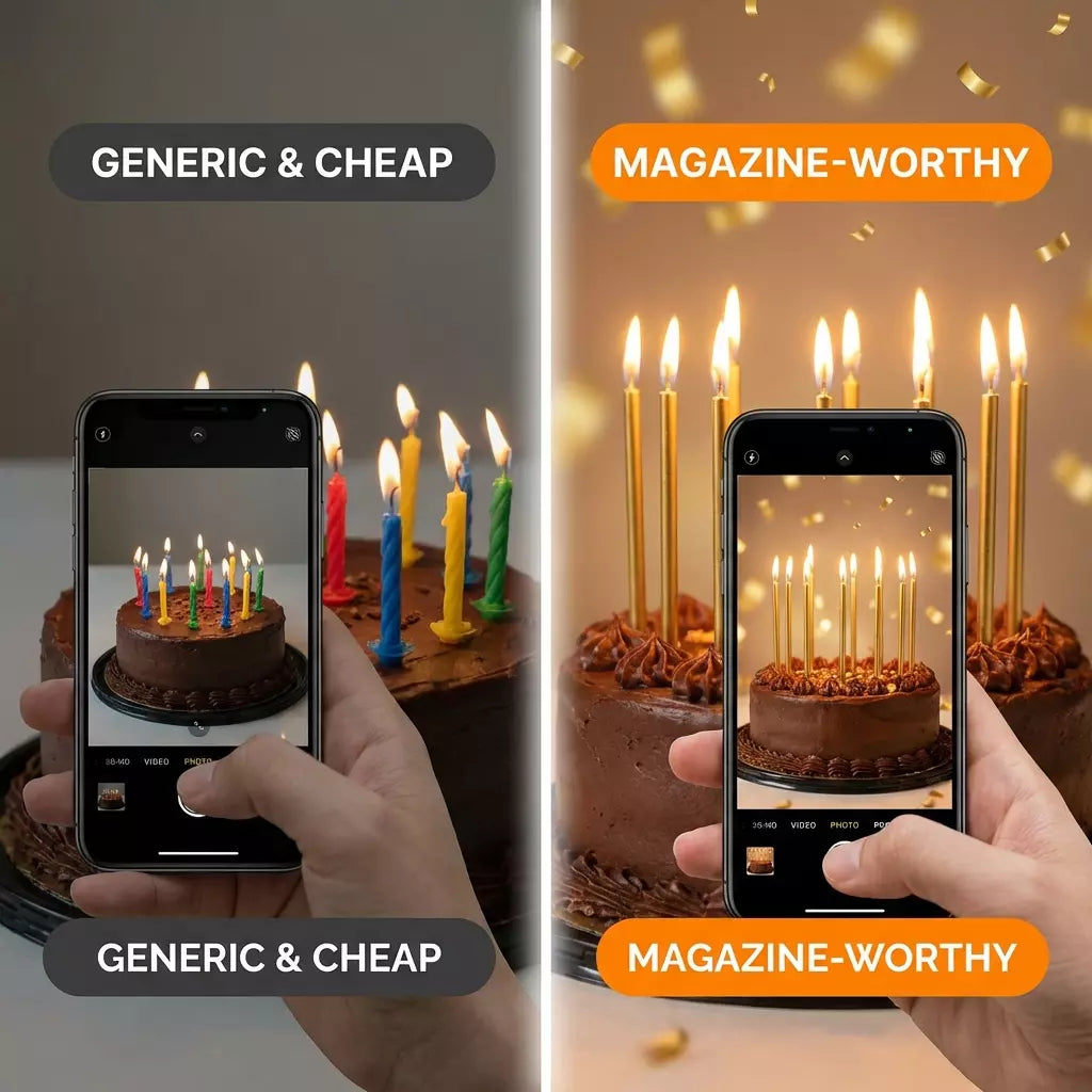 Elevate Your Celebration with Tall Gold Birthday Candles