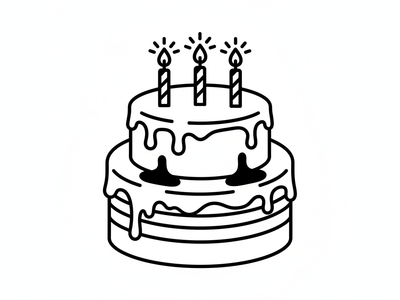 Watching Candles Melt Into Cake