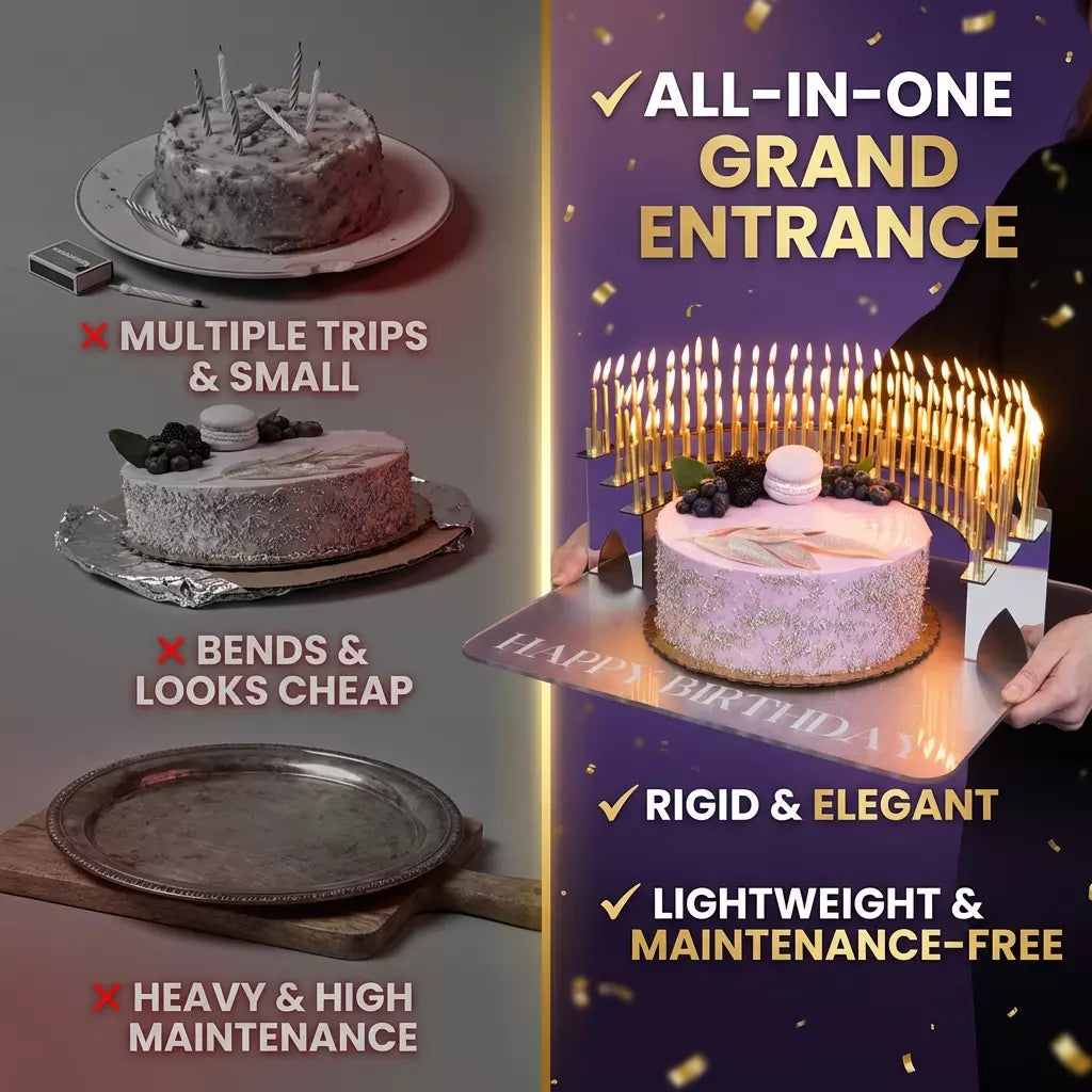 Gala Birthday Cake Grand Entrance Tray