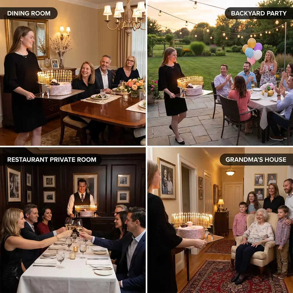 Gala Birthday Cake Grand Entrance Tray