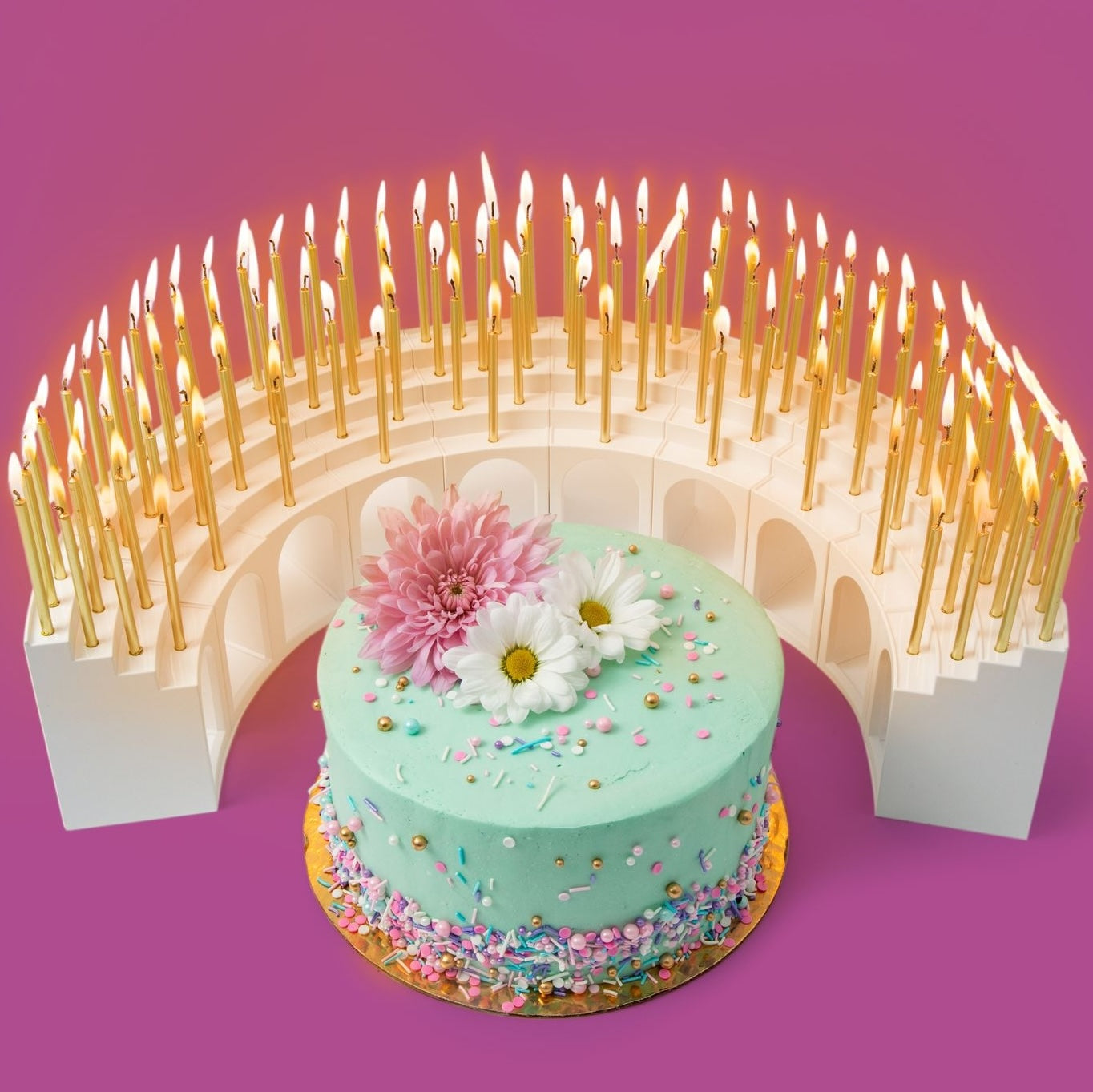 The Grandstand, Celebration Stadium Birthday Candle Holder 10 to 110 Candles