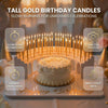 Elevate Your Celebration with Tall Gold Birthday Candles