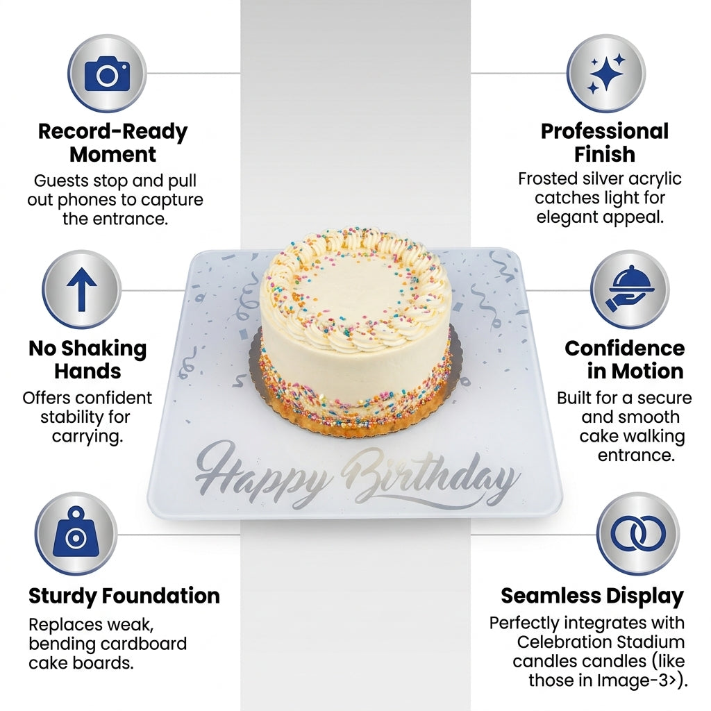 Gala Birthday Cake Grand Entrance Tray