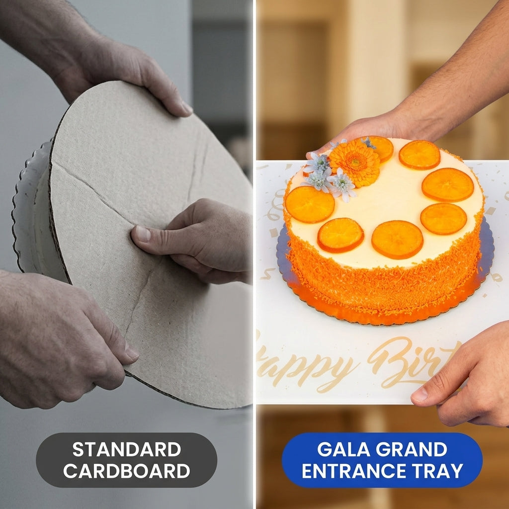 Gala Birthday Cake Grand Entrance Tray