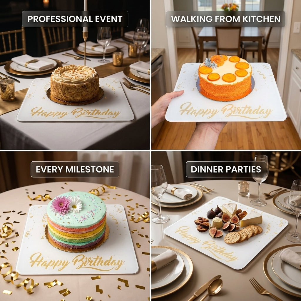 Gala Birthday Cake Grand Entrance Tray