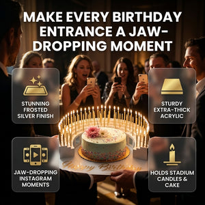 Gala Birthday Cake Grand Entrance Tray