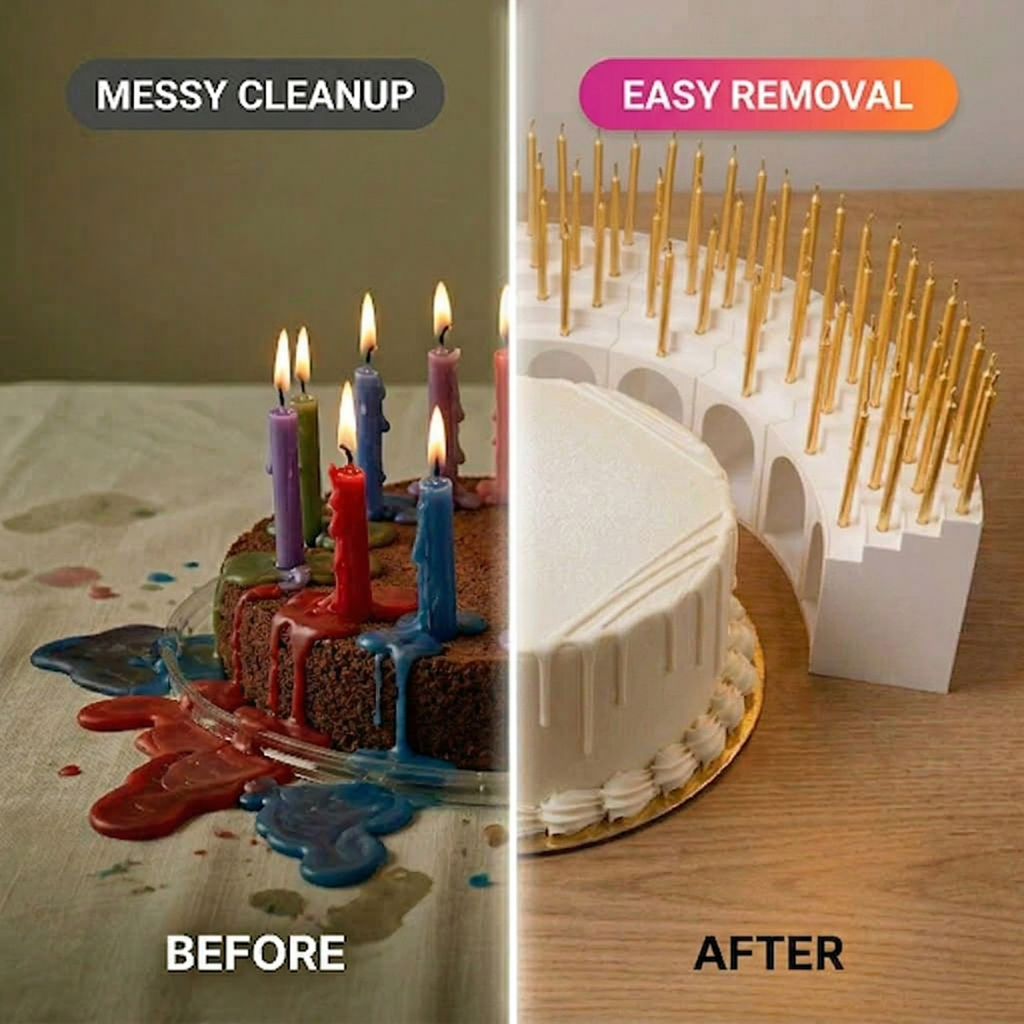 Elevate Your Celebration with Tall Gold Birthday Candles