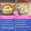 Elevate your birthday parties with a Celebration Stadium Candle Holder vs old fashioned plunging paraffin wax candles into a cake