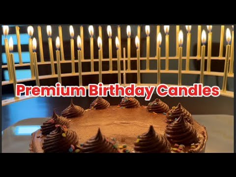 Elevate Your Celebration with Tall Gold Birthday Candles