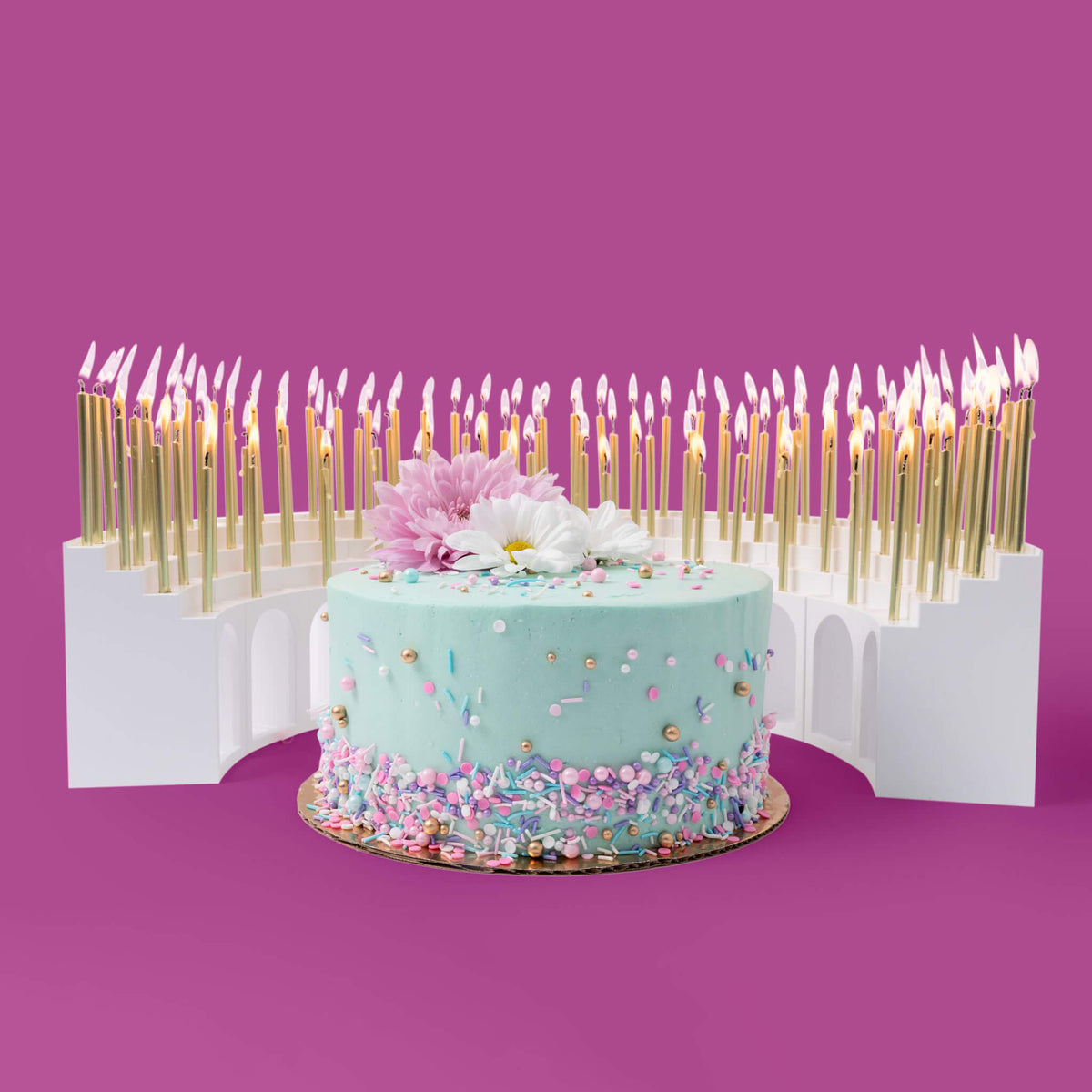 "The Grandstands" Modular Birthday Candle Holder For 10 to 110 Candles